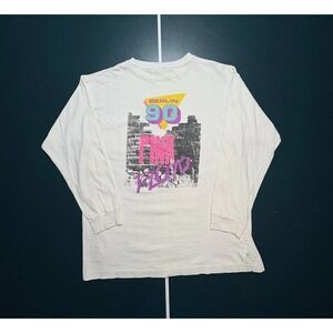 Vintage Pink Floyd The Wall 1990 Live in Berlin Long Sleeve Pocket T Shirt Large